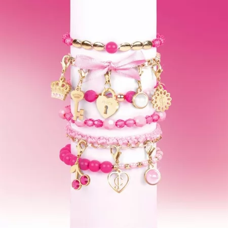 Набор для создания шарм-браслетов Make it Real Juicy Couture Розовый стиль 185 эл. MR4413