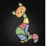 Набор для стеклянной мозаики Mosaaro Кот MA3002 Набор для стеклянной мозаики Mosaaro Кот MA3002