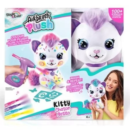 Набір для творчості 4 Ever Airbrush Plush Кошеня OFG272/1 Набір для творчості 4 Ever Airbrush Plush Кошеня OFG272/1