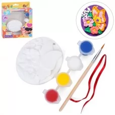 Раскраска гипсовая BabyToys 5173 Бабочка с красками и кисточкой Раскраска гипсовая BabyToys 5173 Бабочка с красками и кисточкой