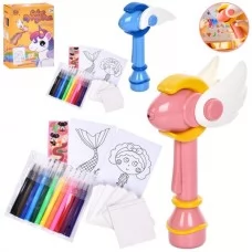 Набор для творчества BabyToys 8861 с наклейками и фломастерами 12шт