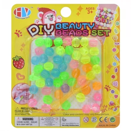 Набір для творчості з бісером і нитками BabyToys HY190-O5-06, мікс видів, від 4 років