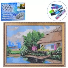 Алмазна мозаїка BabyToys MK 5380 Дім у селі 30-40см
