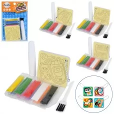 Набор для рисования песком BabyToys MK 5963 брелок 9 цветов от 4 лет