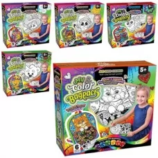 Набор креат.твор-ва "My Color BagPack" рюкзачок-раскраска CВР-01-01, 02, 03,04,05 ДАНКО ТОЙС