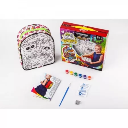 Набор креат.твор-ва "My Color BagPack" рюкзачок-раскраска CВР-01-01, 02, 03,04,05 ДАНКО ТОЙС