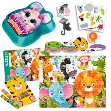 Набор для творчества Vladi Toys Bunny surprise с наклейками и пазлом