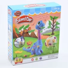 Пластилин BabyToys MK 5063 с динозавром 4 цвета