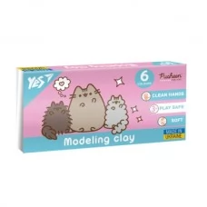 Пластилин Yes, 6 цв., 120г "Pusheen" Пластилин Yes, 6 цв., 120г "Pusheen"