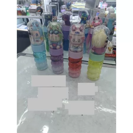 Слайм двухцветный BabyToys набор 6 штук сквиш-игрушка
