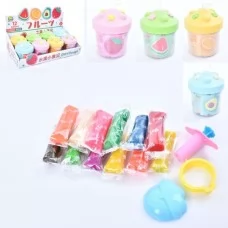 Тесто для лепки BabyToys MK 5093, 12 цветов, ароматное, с формочками и шприцем Тесто для лепки BabyToys MK 5093, 12 цветов, ароматное, с формочками и шприцем