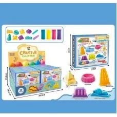 Тісто для ліплення BabyToys 5831, 4 кольори з формами та інструментами Тісто для ліплення BabyToys 5831, 4 кольори з формами та інструментами