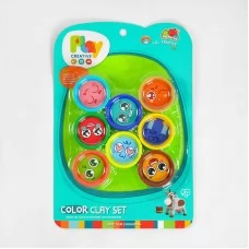 Тесто для лепки BabyToys 5838-163, 8 цветов на планшете Тесто для лепки BabyToys 5838-163, 8 цветов на планшете