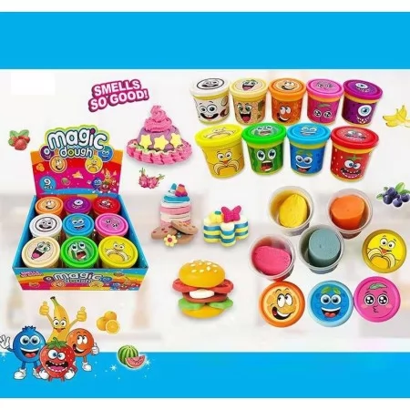 Тісто для ліплення BabyToys 8648 набір 9 кольорів