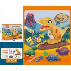 Тесто для лепки BabyToys 8653 с экструдером, 10 цветов