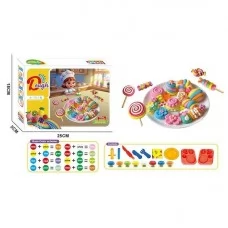 Тесто для лепки BabyToys 9013 с экструдером, 8 цветов