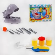 Тісто для ліплення BabyToys DR 005 набір стоматолога різні кольори