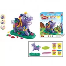 Тісто для ліплення BabyToys F 018-7, 4 кольори з аксесуарами