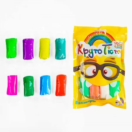 Тесто для лепки Круто Тісто 56091, 8 цветов, от 4 лет