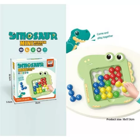 Логічна гра BabyToys динозавр з кольоровими кульками 1139