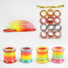 Пружинка BabyToys A 22 H с цветными шариками 12 штук