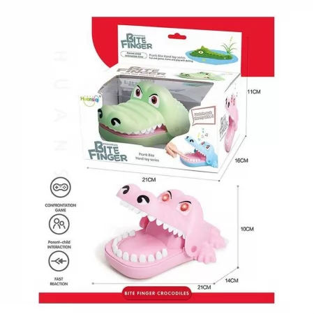 Детская игрушка Крокодил BabyToys со звуком и подсветкой
