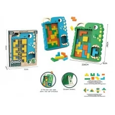 Головоломка тетріс BabyToys 2326 динозавр 2 кольори