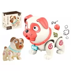 Іграшка інтерактивна мопс Cute Pugs, 175 см, ходить, світиться та відтворює звук FY912434