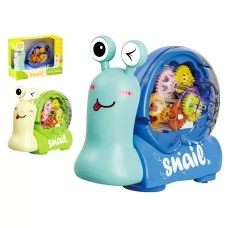 Игрушка музыкальная световая улитка Cute Snail 195 см, движение шестерен, подсветка, 2 вида FY918039