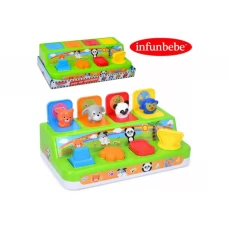 Игра развивающая Нажми и открой PL6611-TB, Pop-Up животные, 28 см, Infunbebe