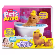 Інтерактивний ігровий набір PETS ALIVE серії "Mama Baby Surprise" S1 – МАМА КАПІБАРА З СЮРПРИЗОМ