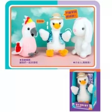 Интерактивная игрушка зайчик со светом и звуком 777-1