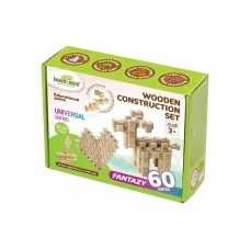 Конструктор дерев'яний Фантазія, 60 деталей, Igroteco 900057