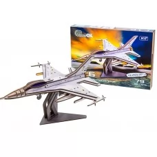 Дерев'яний 3D конструктор F16, 79 детатей Art-26913