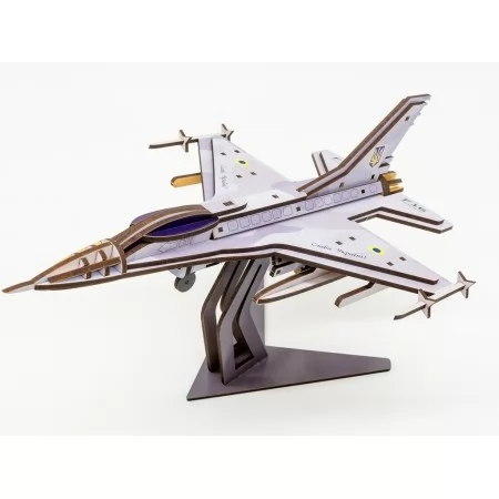 Деревянный 3D конструктор F16, 79 детей Art-26913 Деревянный 3D конструктор F16, 79 детей Art-26913