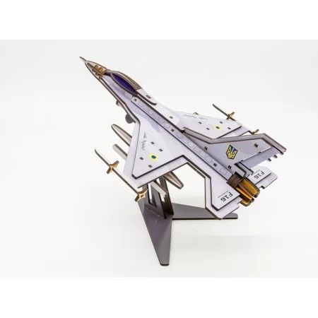 Деревянный 3D конструктор F16, 79 детей Art-26913 Деревянный 3D конструктор F16, 79 детей Art-26913