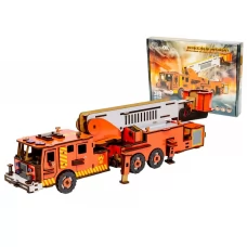Деревянный 3D конструктор Пожарная Машина, PuzzleOK Puz-00921 Деревянный 3D конструктор Пожарная Машина, PuzzleOK Puz-00921