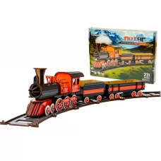 Деревянный 3D конструктор Поезд PuzzleOK Puz-00924 Деревянный 3D конструктор Поезд PuzzleOK Puz-00924