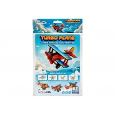 Дерев’яний 3D-конструктор Turbo Plane, PuzzleOk 00959