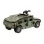 Деревянный 3D конструктор бронированный внедорожник TURBO HUMVEE, 12 см, вращающиеся колеса, PuzzleO 00968