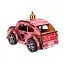 Деревянный 3D конструктор игровой автомобиль TURBO PRINCESS, 12 см, вращающиеся колеса, PuzzleOk 00969