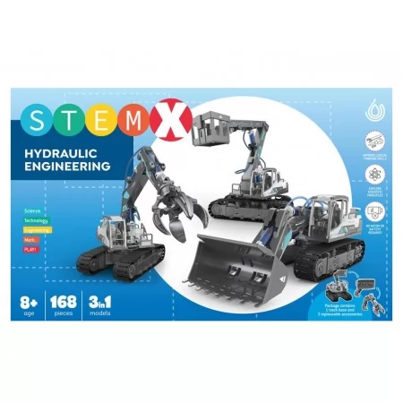Конструктор 3 в 1 Гидравлические машины StemX, 168 деталей GC0108 Конструктор 3 в 1 Гидравлические машины StemX, 168 деталей GC0108