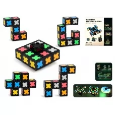 Магнитный конструктор Magnetic Building Blocks 4 в 1, светящийся BL124