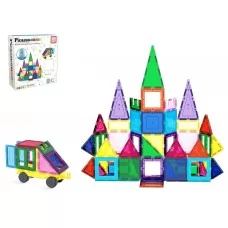 Магнитный конструктор Picasso Tiles Magnetic Tile Blocks with Car Base & Storage Bag, 61 деталь Магнитный конструктор Picasso Tiles Magnetic Tile Blocks with Car Base & Storage Bag, 61 деталь