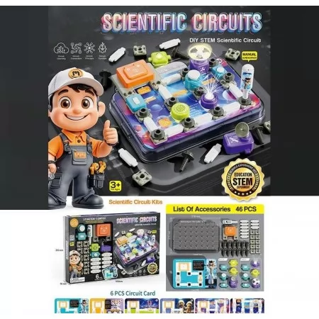 Электронный конструктор BabyToys 77-55 K, 46 элементов, подсветка