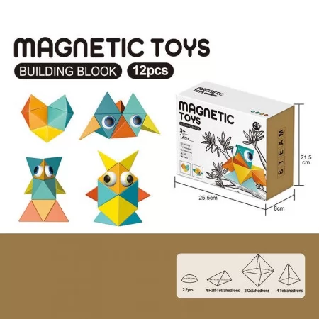 Магнітний конструктор BabyToys XC-D 8, 12 деталей