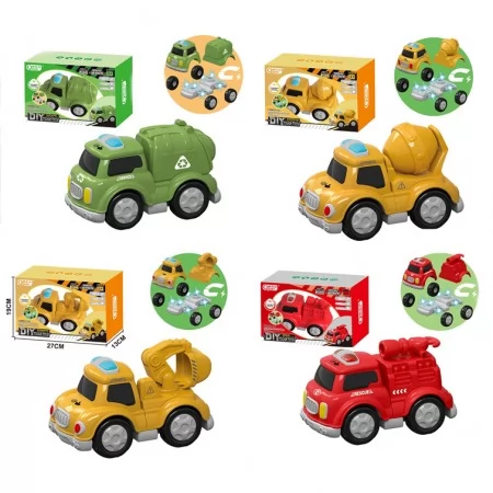 Магнітний конструктор BabyToys 9903 транспорт музичний