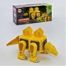 Магнитный конструктор BabyToys LQ 625 Динозавр со светом и звуком