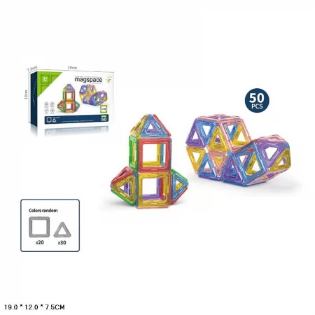 Магнитный конструктор MAGSPACE CQ07 50 деталей