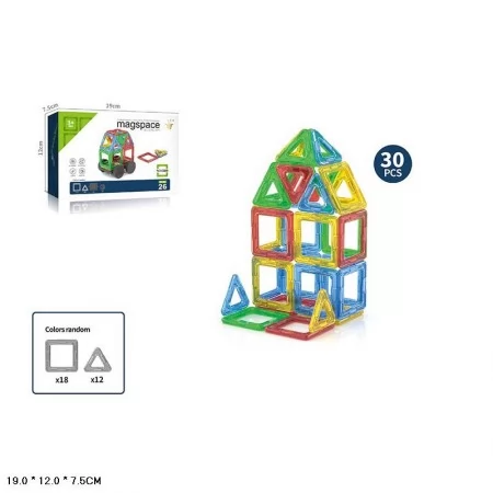 Конструктор магнітний MAGSPACE CQ10 30дет.кор.19*7,5*12